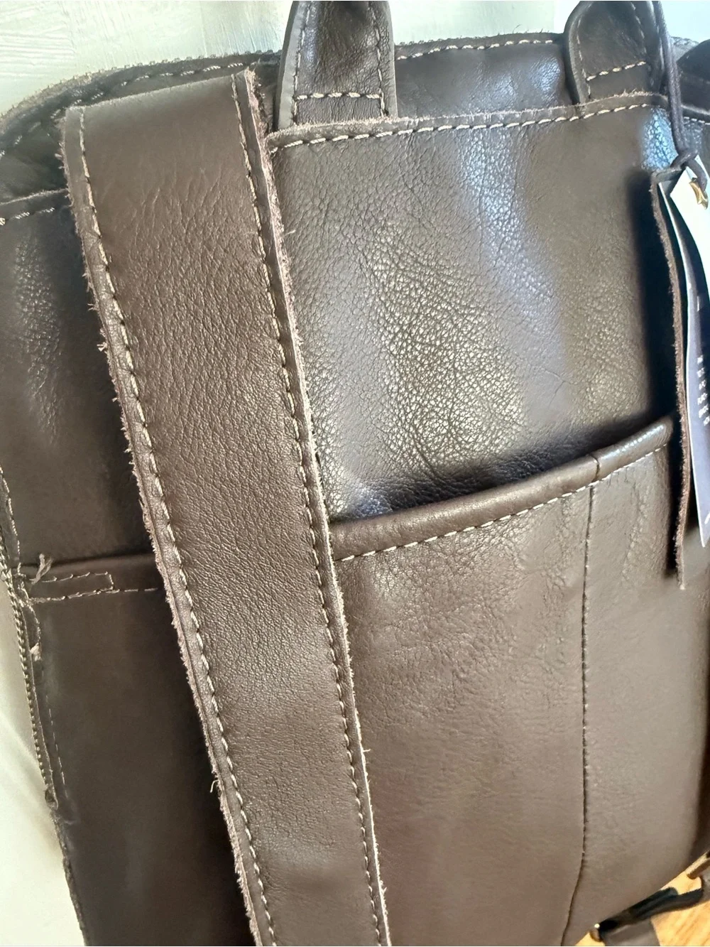 American Leather Co. Women’s Cleveland Dark Brown Leather Backpack